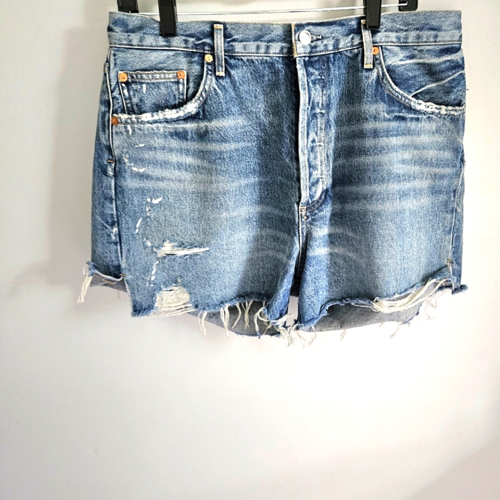 Agolde Dee Cut Off Vintage Style High Rise Jean Shorts - Picture 3 of 7